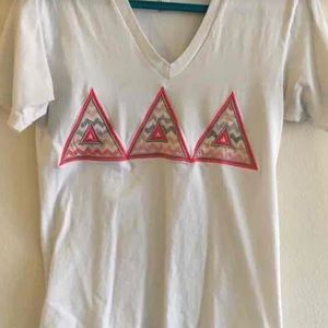 Tri delta stitched letters